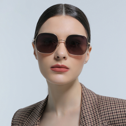 Model 31730 round square metal sunglasses