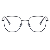 Model 22082 polygon metal optical frames acetate temple